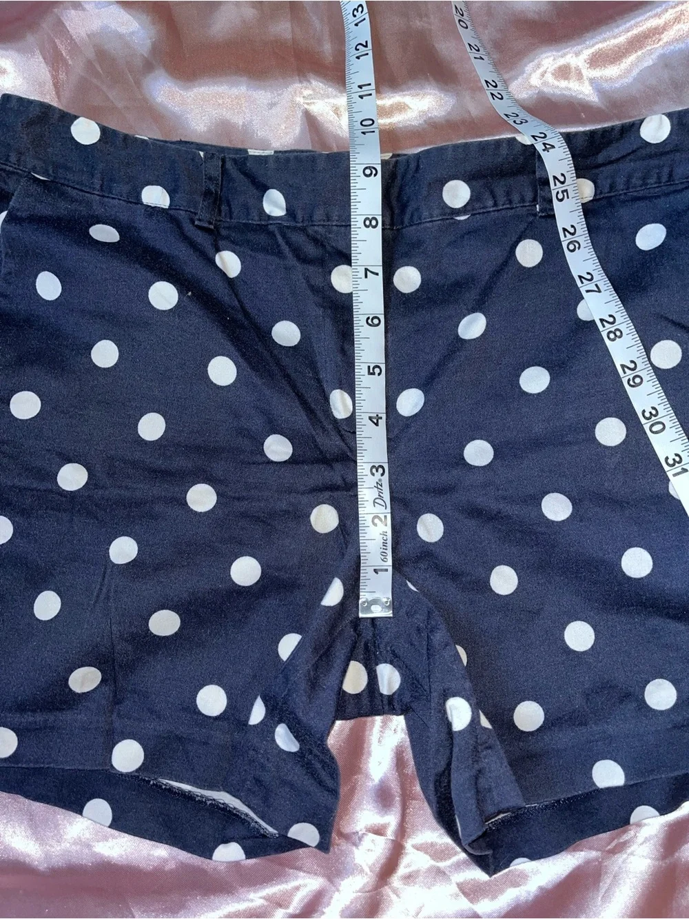 Michael Kors Navy Blue Polka Dot Women's Shorts